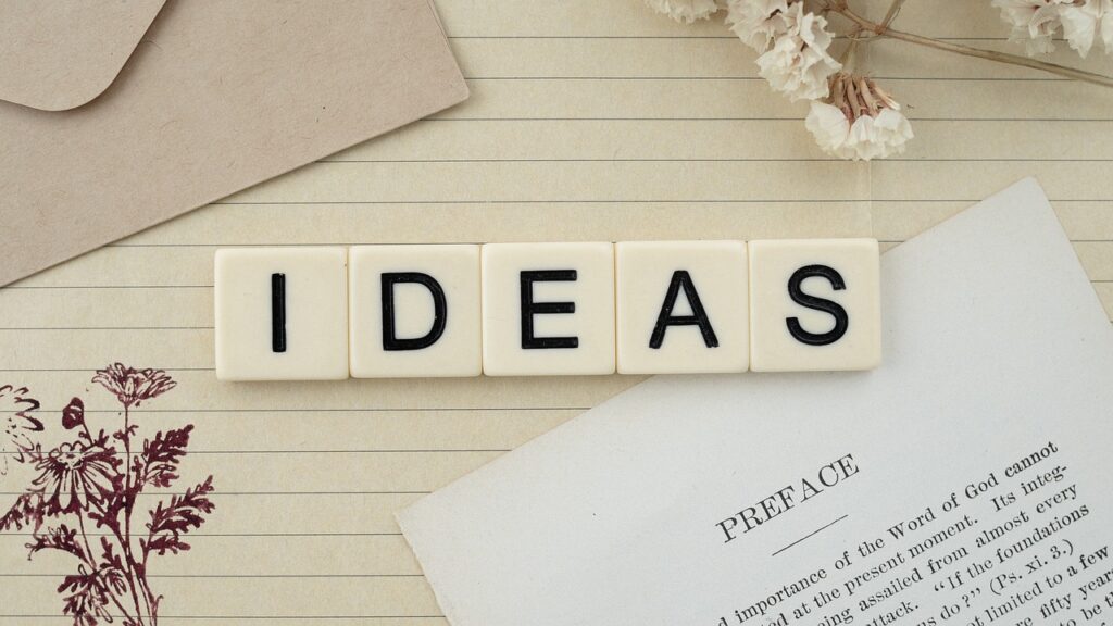 ideas, inspire, word